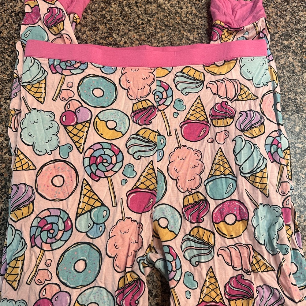 Little Sleepies "Sweet Treats" Pink and Blue Ice Cream Pajama Pants